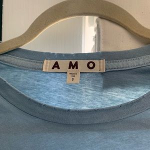 AMO Babe Tee Ice Blue Size S new with tags